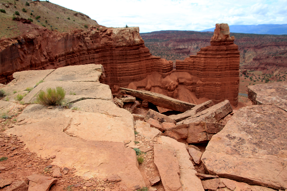 Chimney Rock at Capitol Reef